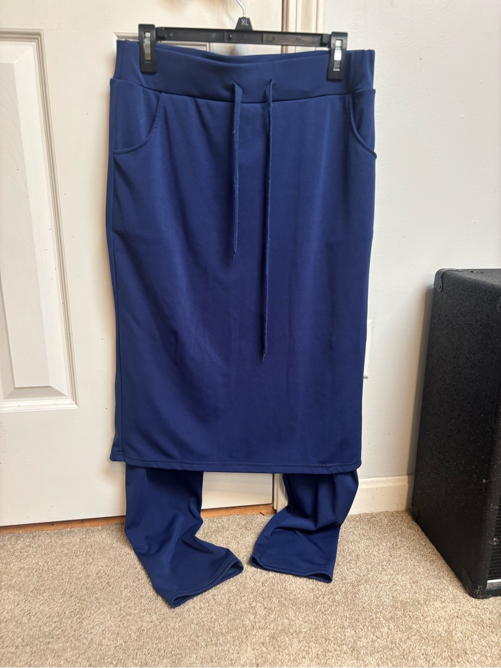26” Blue Athletic Skirt with Leggings